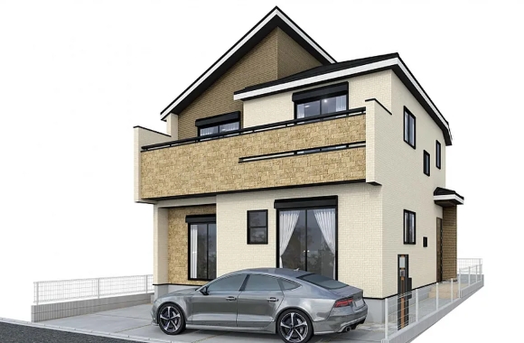 相模原市中央区並木4丁目の新築戸建ての外観の写真