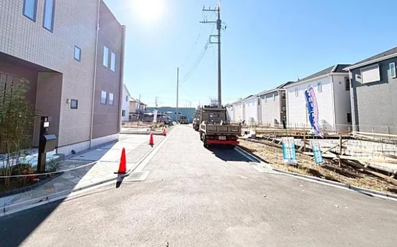 相模原市中央区田名の新築戸建て1号棟の外観の写真