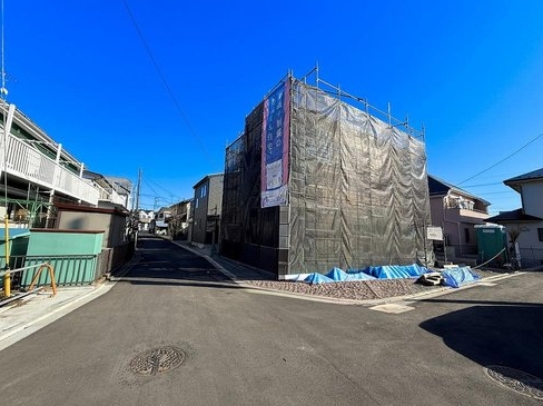 相模原市中央区田名の新築戸建て1号棟の外観の写真