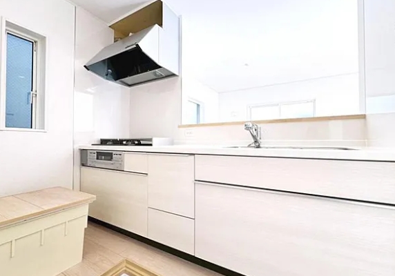 相模原市中央区田名の新築戸建て2号棟のキッチンの写真