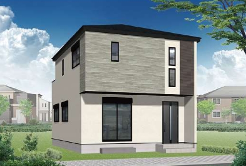 相模原市中央区横山2丁目の新築戸建ての外観の写真