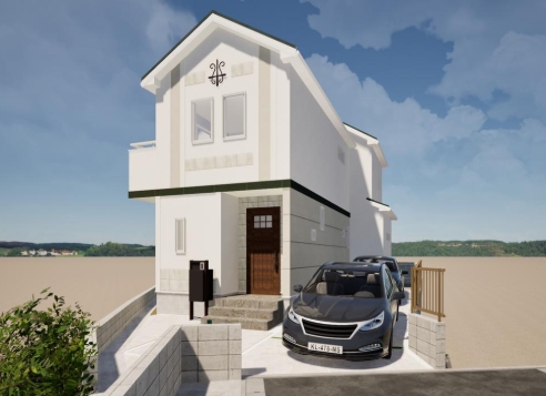 相模原市緑区久保沢2丁目の新築戸建ての外観の写真