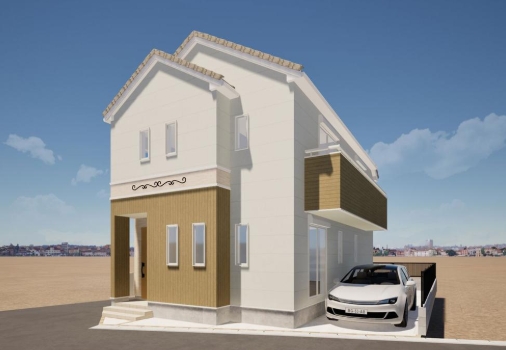 相模原市緑区二本松1丁目の新築戸建ての外観の写真