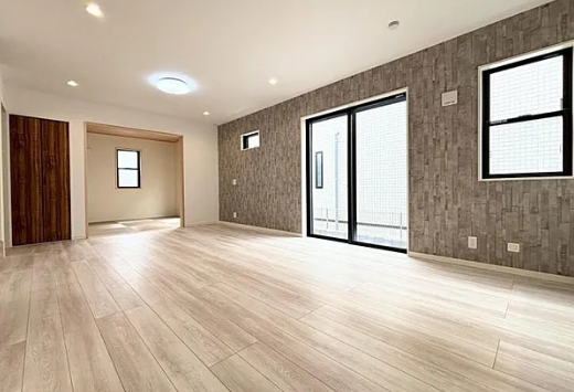 相模原市緑区二本松2丁目の新築戸建て1号棟のリビングの写真