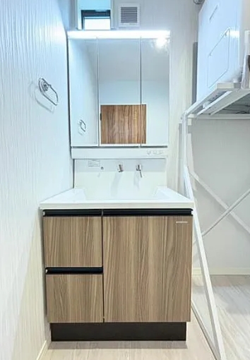 相模原市緑区二本松2丁目の新築戸建て1号棟の洗面化粧台の写真