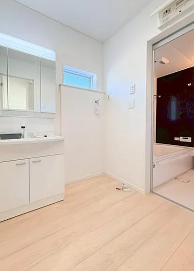 相模原市緑区下九沢の新築戸建て1号棟の洗濯機置場の写真