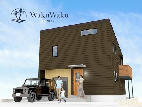 相模原市中央区上溝の新築戸建て5号棟の外観の写真