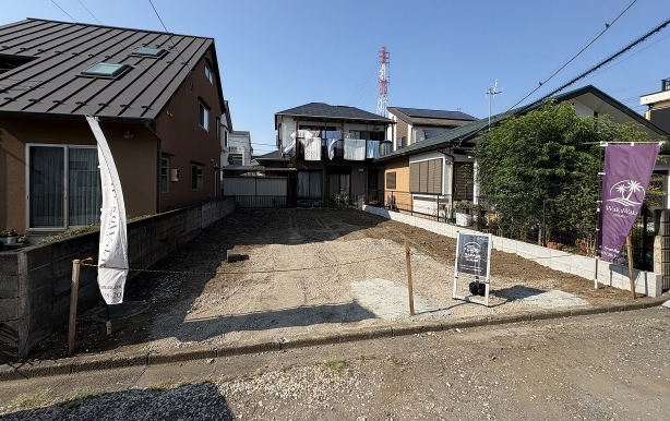 相模原市南区磯部の新築戸建ての外観の写真