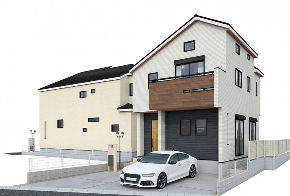 相模原市南区御園2丁目の新築戸建て2号棟の外観の写真