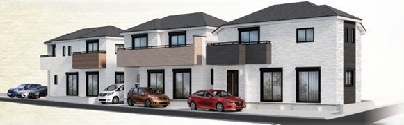 相模原市南区西大沼3丁目の新築戸建てL号棟の外観の写真