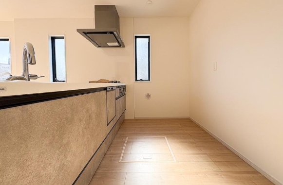 相模原市南区鵜野森1丁目の新築戸建てのキッチンの写真