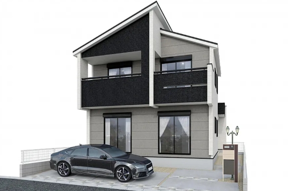 相模原市南区若松1丁目の新築戸建ての外観の写真