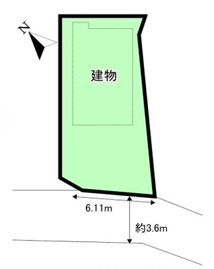 八王子市小宮町の土地区画の区画図の写真
