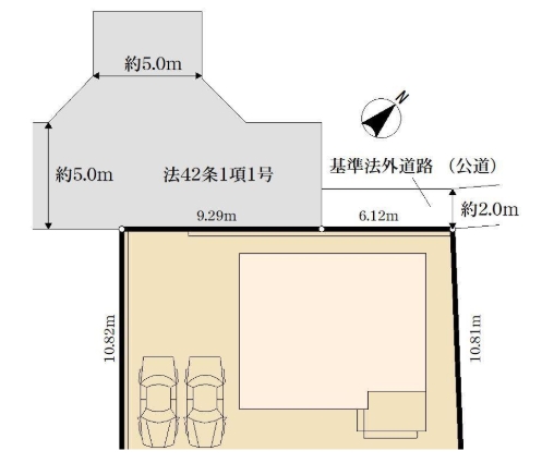 町田市木曽西4丁目の新築戸建ての区画図の写真