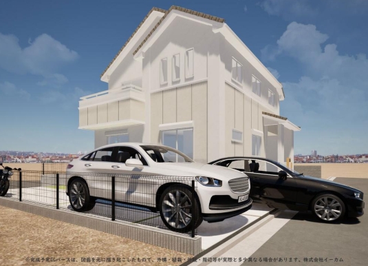 町田市木曽西4丁目の新築戸建ての外観の写真