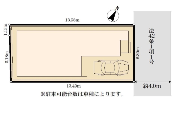 町田市南町田1丁目の新築戸建て区画図の写真