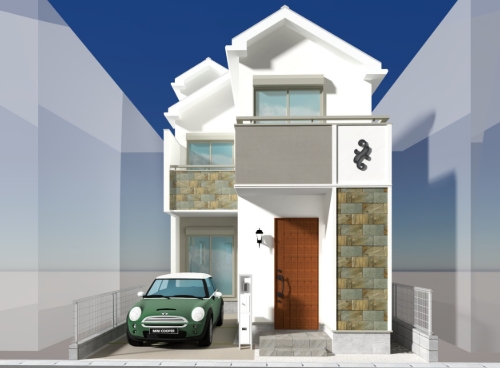 町田市南町田1丁目の新築戸建ての外観の写真