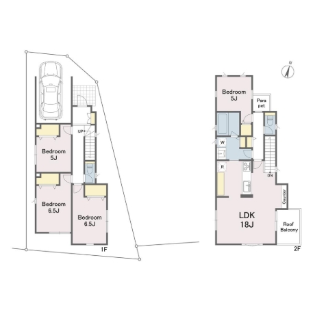 町田市南町田2丁目の土地区画の間取図の写真