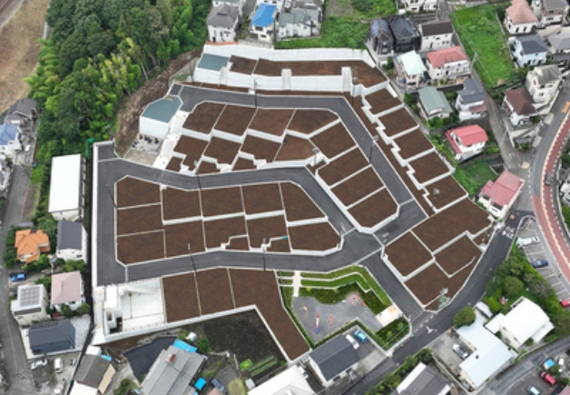 町田市南大谷2丁目の新築戸建ての区画図の写真