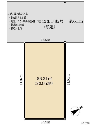 相模原市緑区橋本5丁目の土地の間取図の写真
