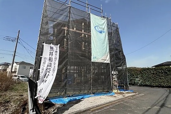 八王子市上柚木の新築戸建ての外観の写真