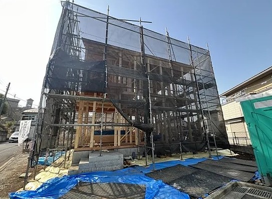 八王子市上柚木の新築戸建ての外観の写真