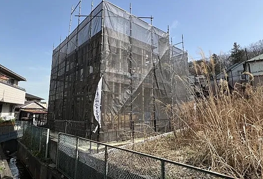 八王子市上柚木の新築戸建ての外観の写真