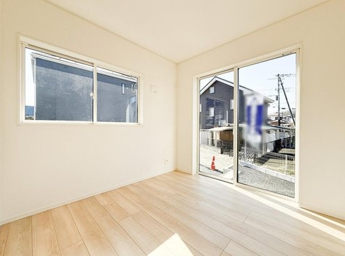 八王子市元八王子町の新築戸建て1号棟のリビングの写真