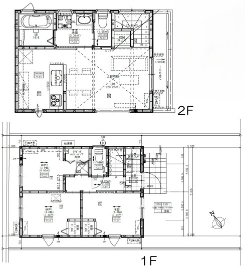 八王子市打越町の新築戸建ての外観の写真