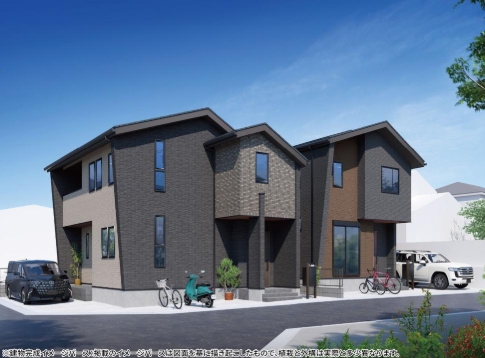 八王子市山田町の新築戸建て2号棟の外観の写真