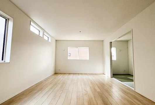 町田市相原町の新築戸建て1号棟のリビングの写真