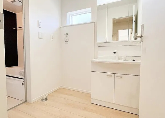 町田市相原町の新築戸建て2号棟の洗濯機置場の写真