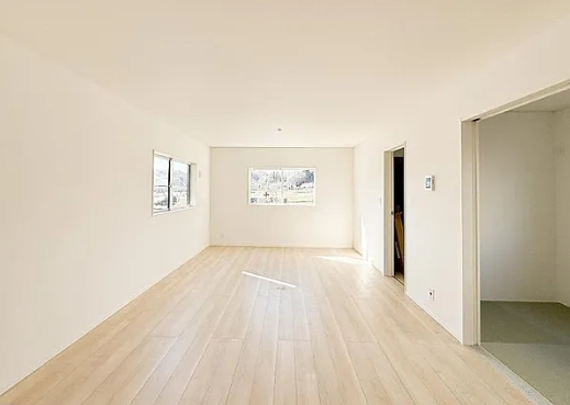 町田市相原町の新築戸建て4号棟のリビングの写真