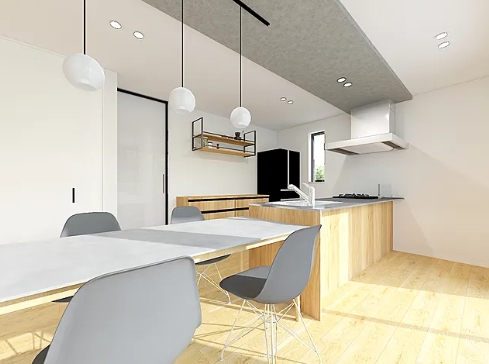 町田市東玉川学園2丁目の新築戸建てのダイニングの写真