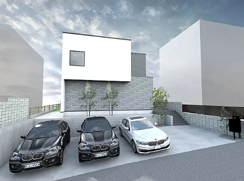 町田市東玉川学園2丁目の新築戸建ての外観の写真