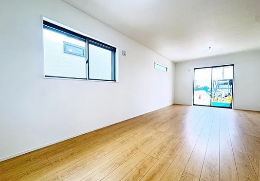 町田市小山町の新築戸建ての1号棟のリビングの写真