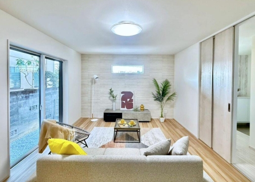 町田市玉川学園4丁目の新築戸建てのリビングの写真