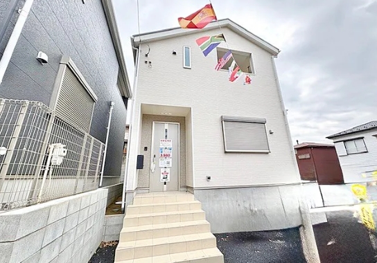 町田市鶴川4丁目の新築戸建て1号棟の外観の写真