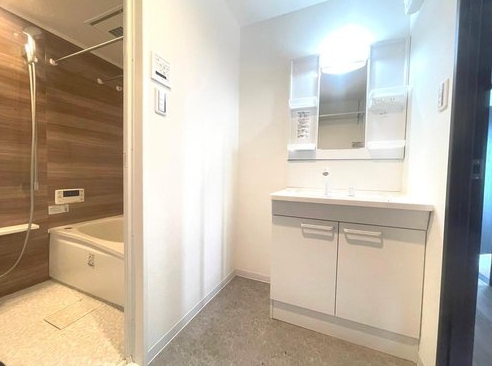 相模原市中央区東淵野辺5丁目の中古マンションの洗面化粧台の写真