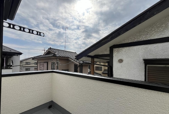 相模原市中央区横山2丁目の新築戸建てのバルコニーの写真