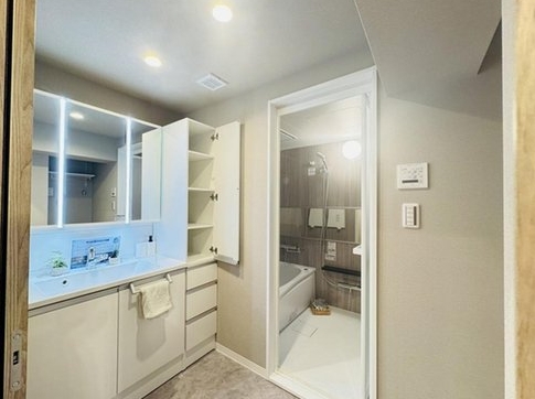 相模原市緑区橋本台1丁目の中古マンションの洗面化粧台の写真