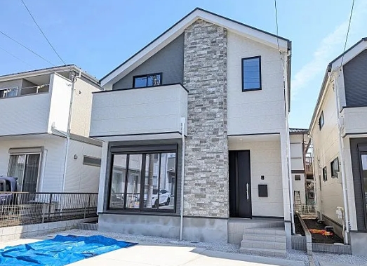 八王子市富士見町の新築戸建て1号棟の外観の写真