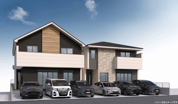 八王子市富士見町の新築戸建て1号棟の外観の写真