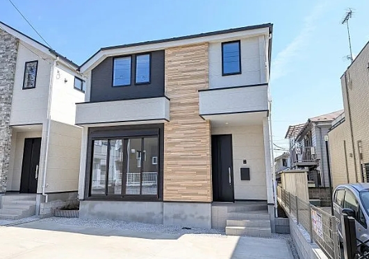 八王子市富士見町の新築戸建て2号棟の外観の写真