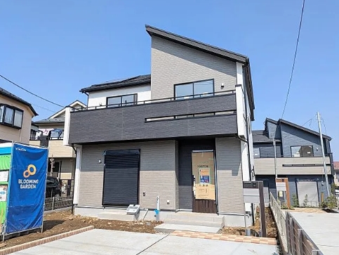 八王子市石川町の新築戸建て1号棟の外観の写真