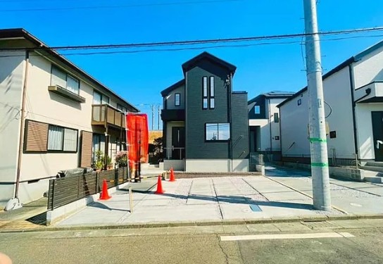八王子市石川町の新築戸建て1号棟の外観の写真