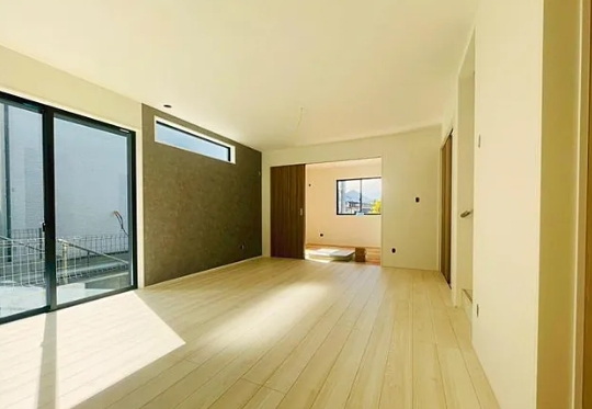 八王子市石川町の新築戸建て1号棟のリビングの写真