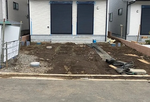 八王子市石川町の新築戸建て14号棟の駐車場の写真