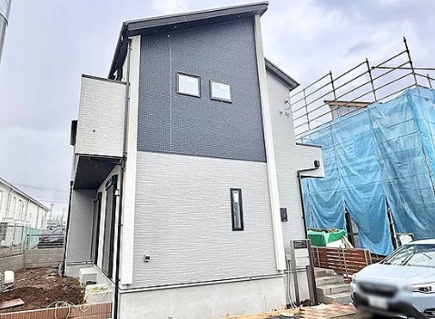 八王子市石川町の新築戸建て3号棟の外観の写真