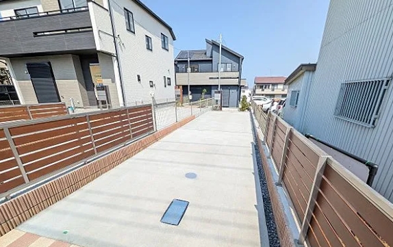 八王子市石川町の新築戸建て3号棟の駐車場の写真